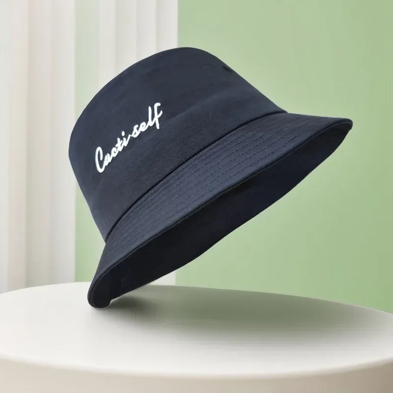 Большая рыбацкая шляпа с вышивкой 64 см, быстросохнущая солнцезащитная шляпа для бассейна для мужчин и женщин, легкий летний дорожный аксессуар