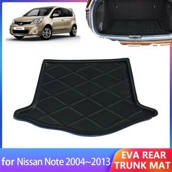 For Nissan Note E11 Versa 2004~2013 2012 2010 2009 2006 Accessories Rear Trunk Mat Floor Tray Waterproof Liner Cargo Boot Carpet