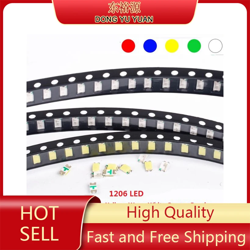 100Pcs 1206 Red Blu…