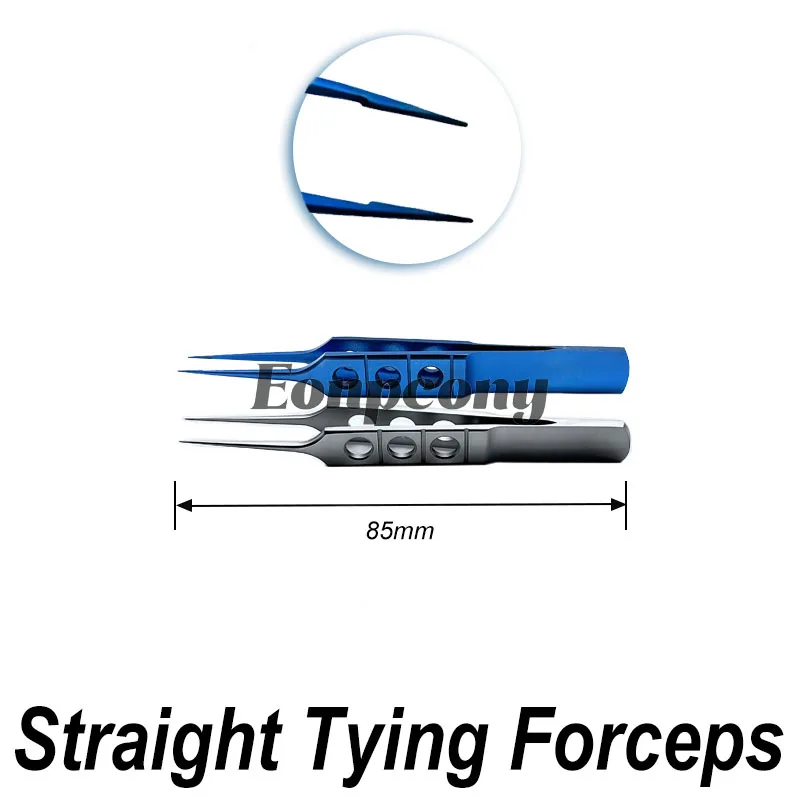 Straight Tying Forceps Straight Shafts With 4.5mm Tying Platforms 85mm Length