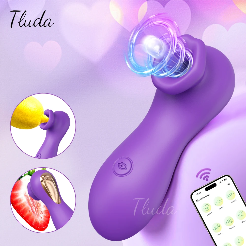 Clit Sucker Vibrator for Women Vacuum Sucking Clitoris Nipples Stimulator Female Masturbator APP Control Sex Toy for Couples