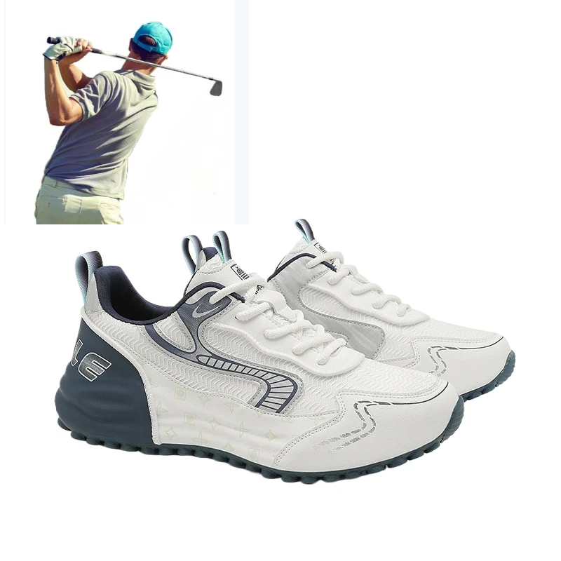 2024 New Men's and Women's Golf Shoes Summer Breathable Walking Shoes Women's Fashion Anti Slip Golf Sneakers for Men