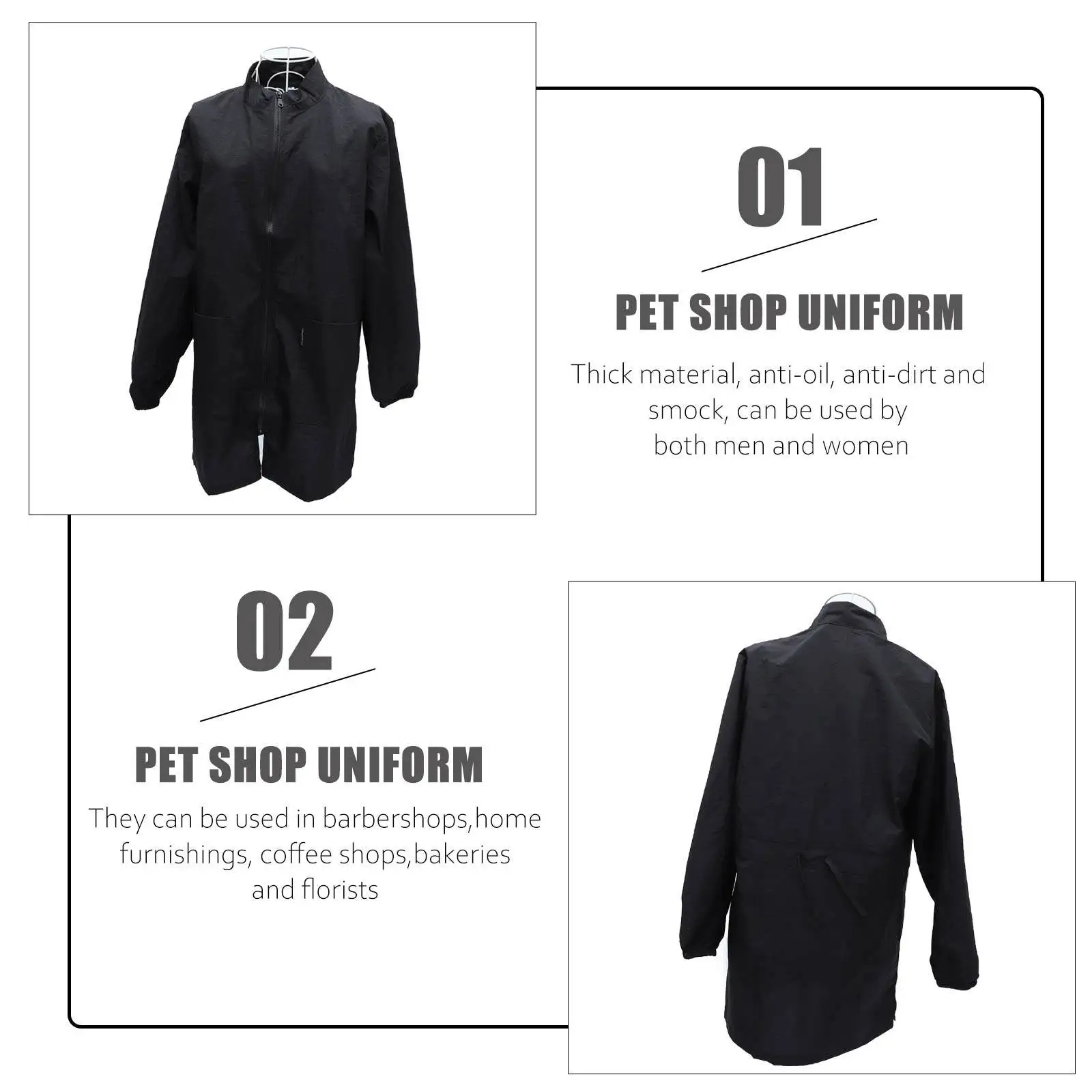 1Pcs Waterproof Pet Worker Overalls Nylon Construction for Pet Grooming Veterinary Clinics Salon Use Comfortable Dry Protection