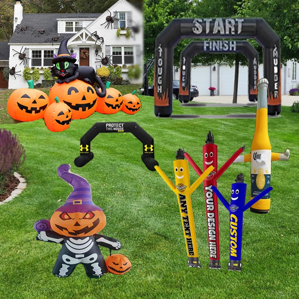 Inflatable Arch Decoration, Custom Outdoor Air Dancer, Christmas Halloween Yard Ornament for Party Events Use