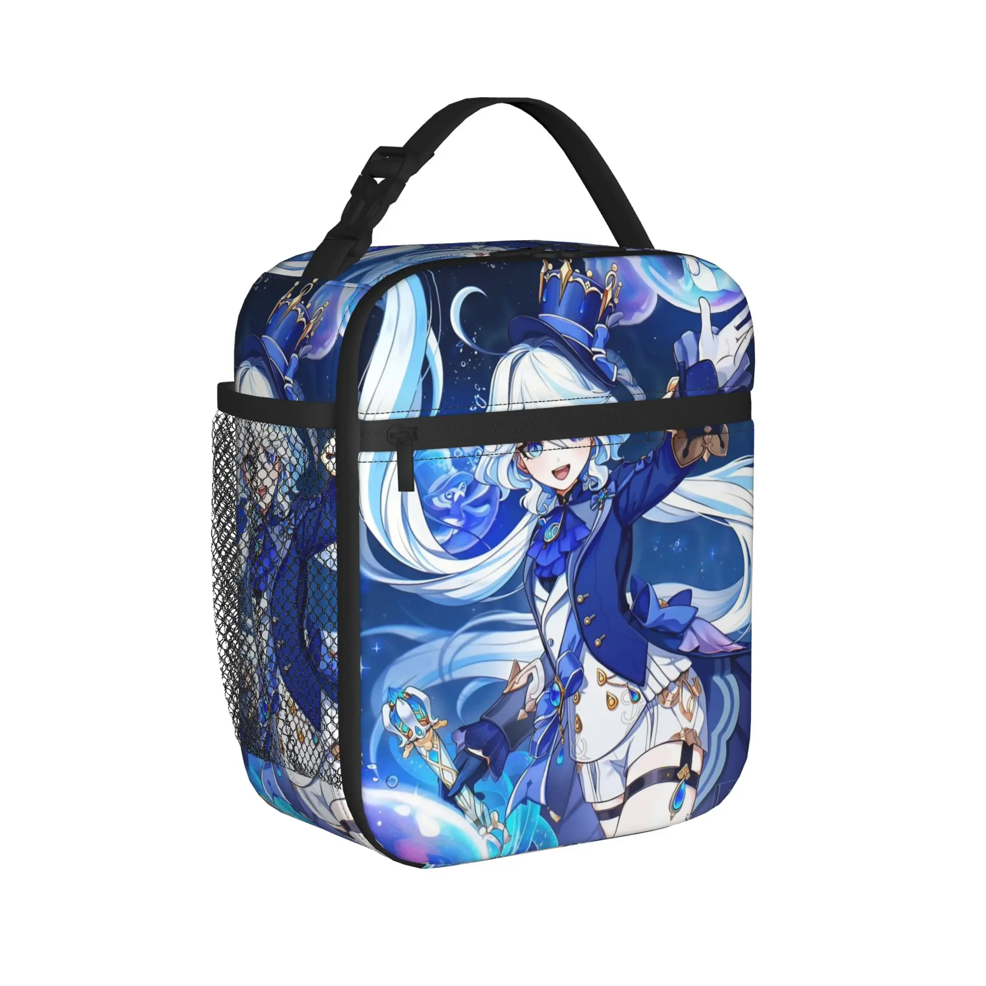 Furina Genshins Impact Thermal Insulated Lunch Bags for School  Portable Bento Box Cooler Thermal Lunch Boxes