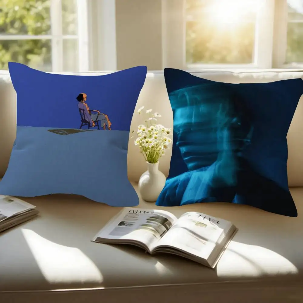 Singer T-Tom Odell Wonderful Life Double-sided Printed pillow cover Short plush Suitable living rooms sofas throw cushion cover