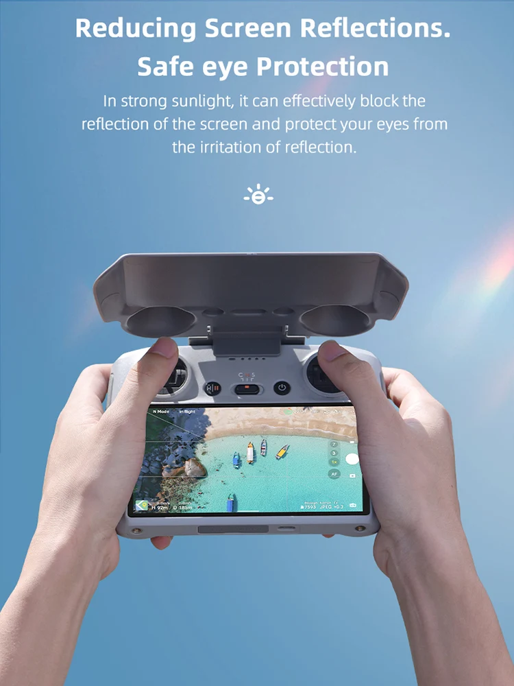 BRDRC Sonnenschutz-Schutzhülle für DJI Mini 3 Pro/Mavic 3, Displayschutzfolie, kratzfeste Sonnenblende für DJI RC-Zubehör. – Detail 3