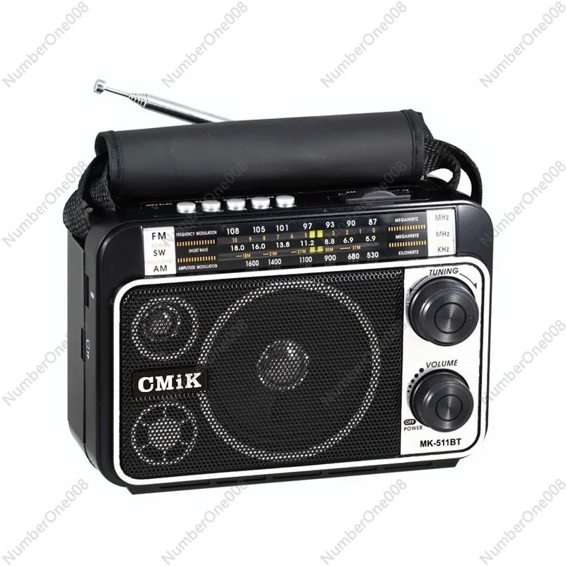 

MK-511BT Portable Bluetooth Radio, Multi-Band FM/AM/SW with DSP High-Quality Tuner, TF Card/USB MP3 Player, Rechargeable