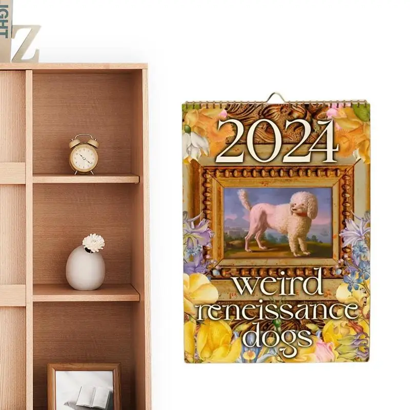 

Weird Medieval Dogs 2024 Calendar Weird Renaissance Dogs 2024 Retro Wall Calendar Office School Supplies