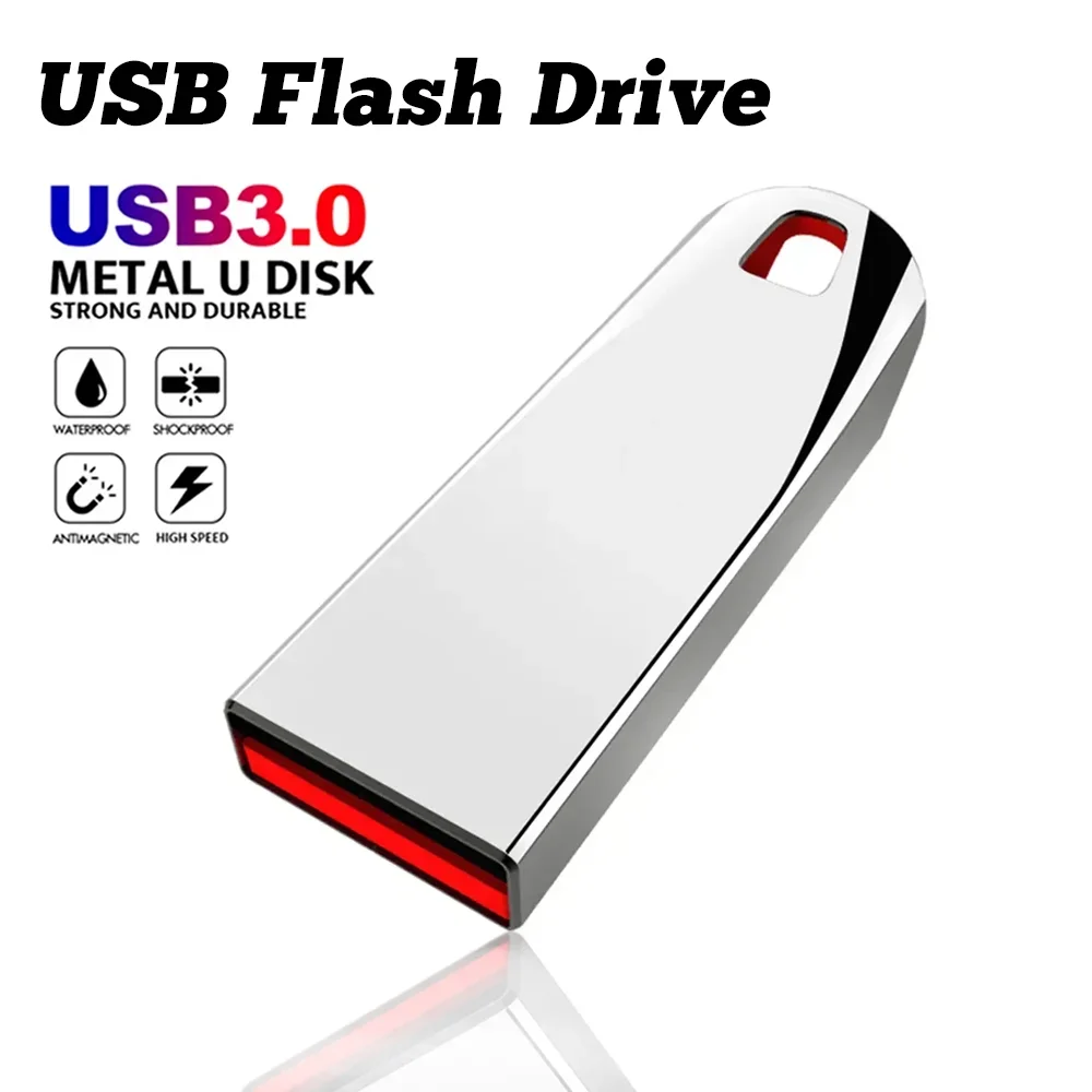 

2TB Metal USB Flash Drive USB 3.0 High-Speed File Transfer Pendrive Large Capacity Portable Waterproof U Disk For PC Laptop