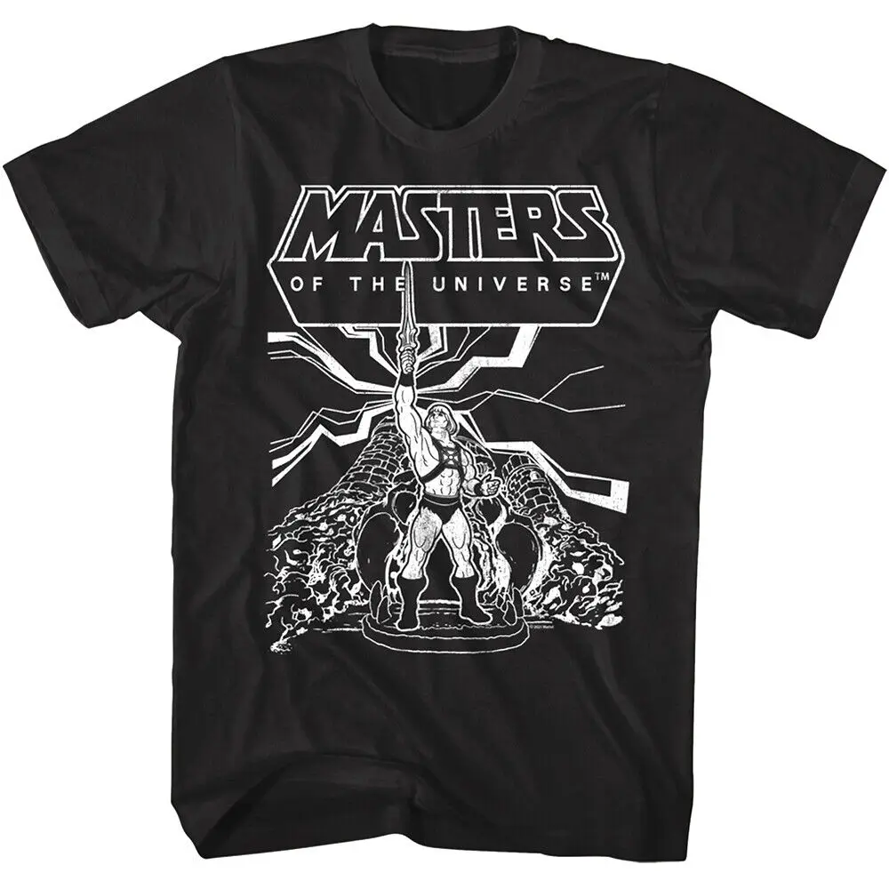 He Man By The Power Of Grayskull Men'S T Shirt Castle Lightning Bolt Eternia