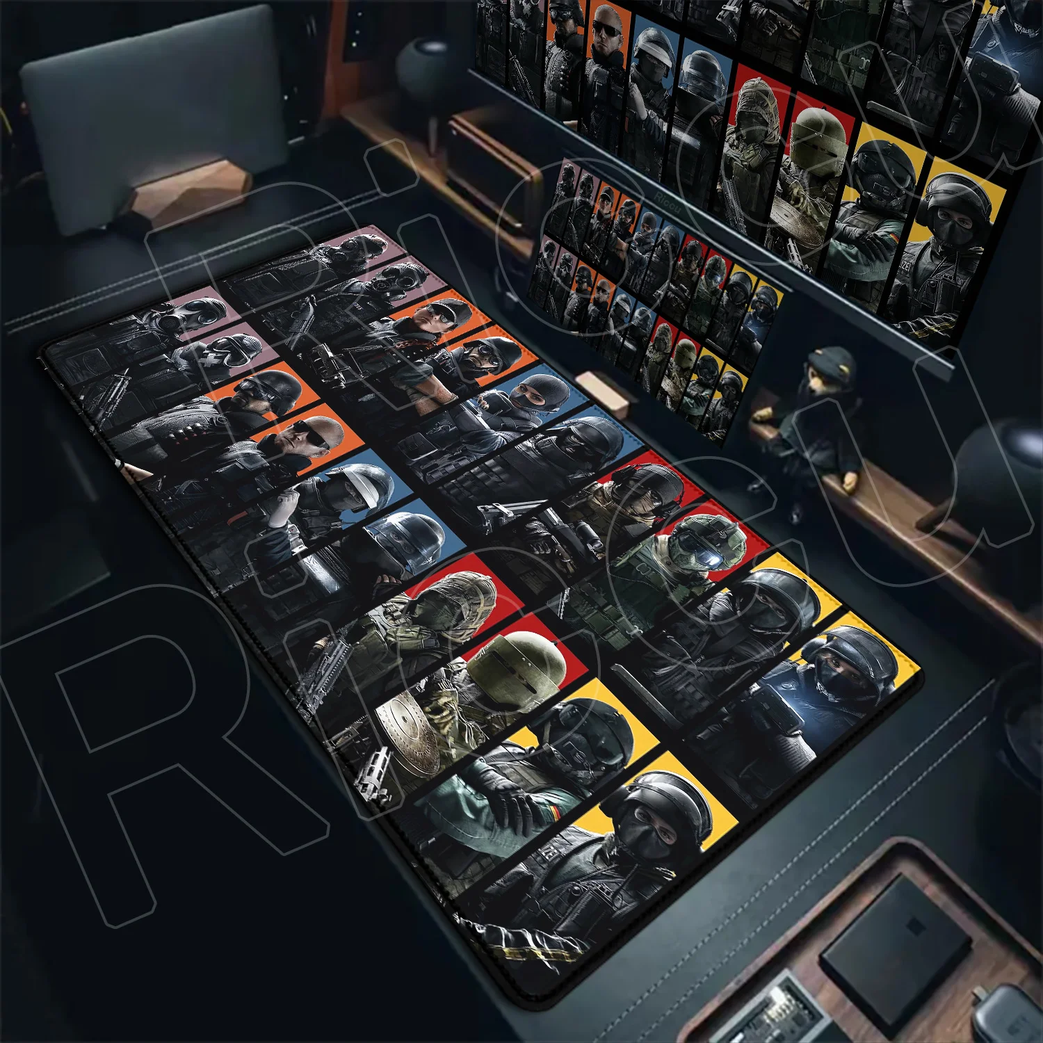HD E-sports Gaming R6 R-Rainbow Six Siege Mouse Pad Computer Keyboard Mousepad PC Gamer Desk Mat Office Carpet Accessory 900×400