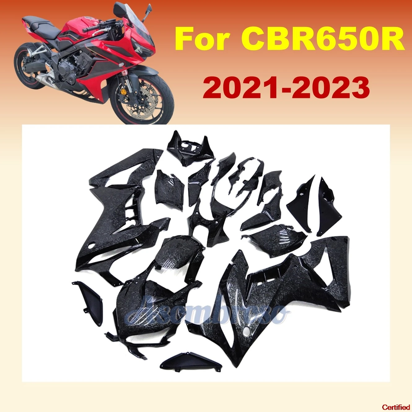 

Carbon Forge Paint Fairing Kit for Honda CBR650 2021 2022 2023 CBR650R CBR 650R 21-23