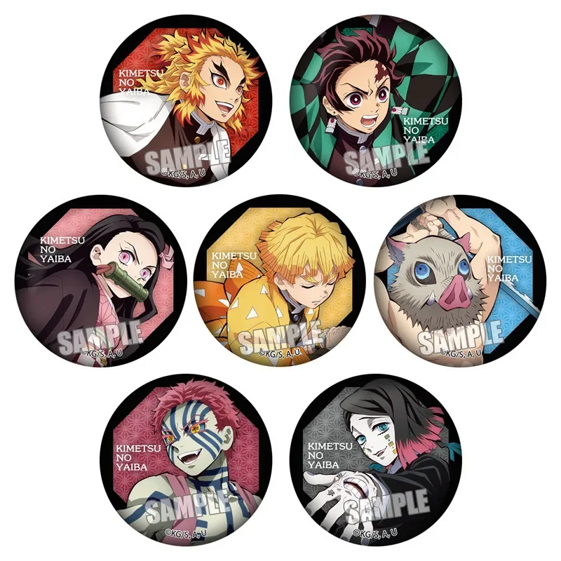 

Значок убийцы демонов Kimetsu no Yaiba Kyojuro Rengoku Akaza Enmu, аниме, брошь на булавке, коллекция, ограниченный выпуск, косплей