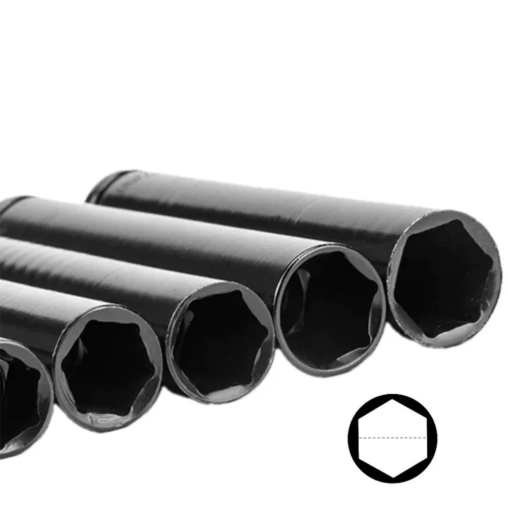 1Pcs 150-200mm Lengthening Hex Electric Impact Socket 1/2" Extra-Deep Socket Wrench Head 14-27mm Air Impact Wrench Key Tools - view 4