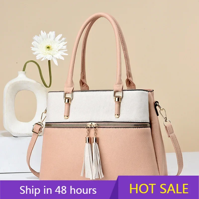 

Роскошная повседневная женская сумка-тоут из высококачественной кожи, женские ручные сумки для женщин, сумка через плечо 2024, большие сумки через плечо Sac A Main