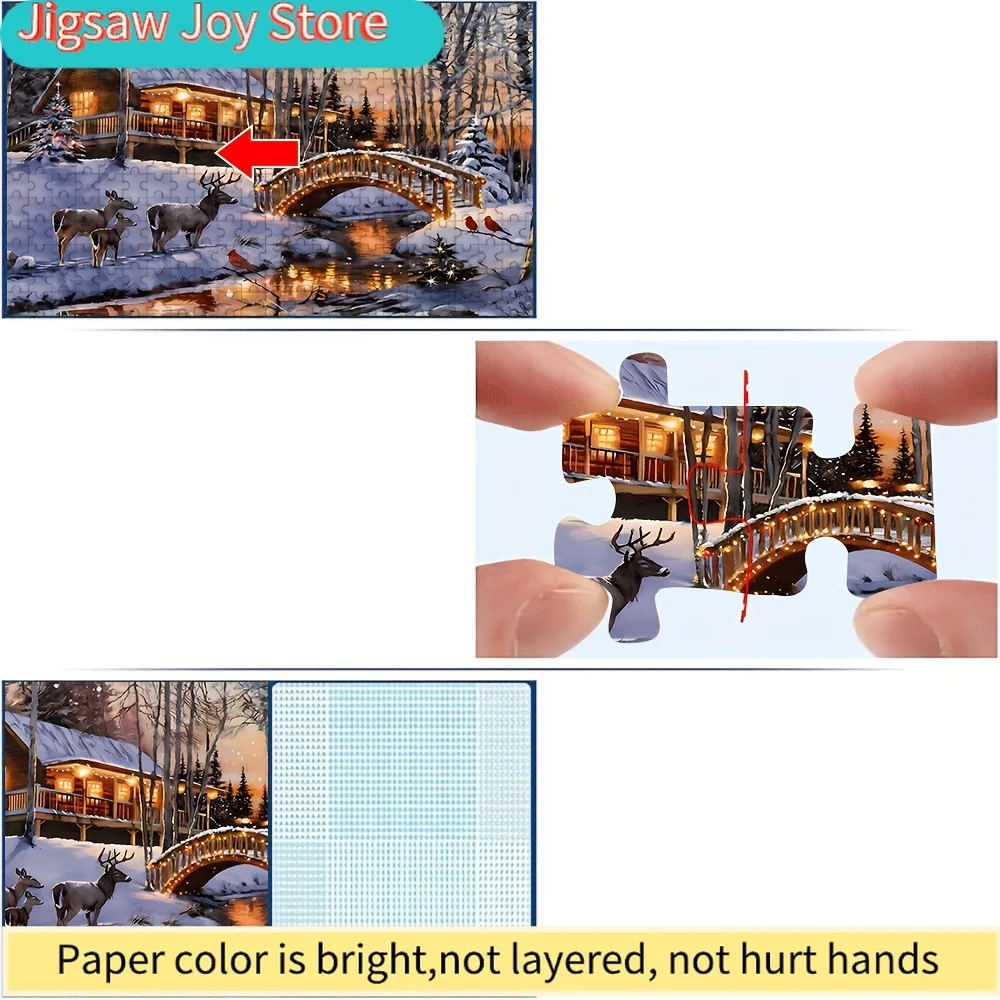 ปริศนาสำหรับผู้ใหญ่ 500/1000 ชิ้น คุณภาพสูง เกมครอบครัวที่สนุกสนานเพื่อบรรเทาความเครียด เหมาะสำหรับวันเกิด คริสต์มาส ฮาโลวีน