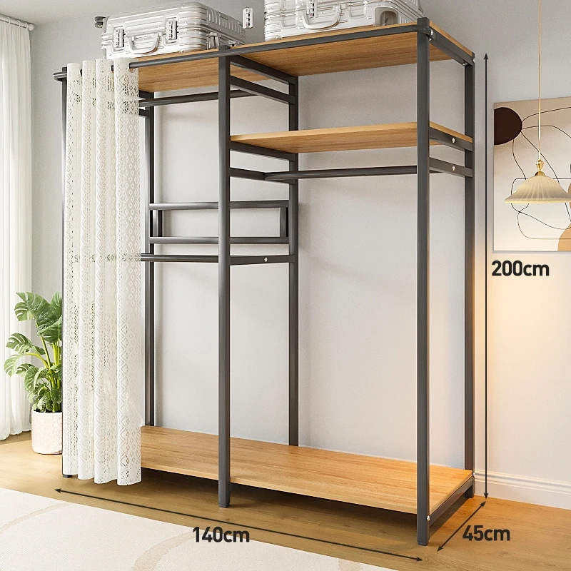 Shelves Floor Wardrobe Cabinet Wooden Minimalism Modern Organizer Wardrobe Clothes Partitions Guarda Roupa Postmodern Furniture