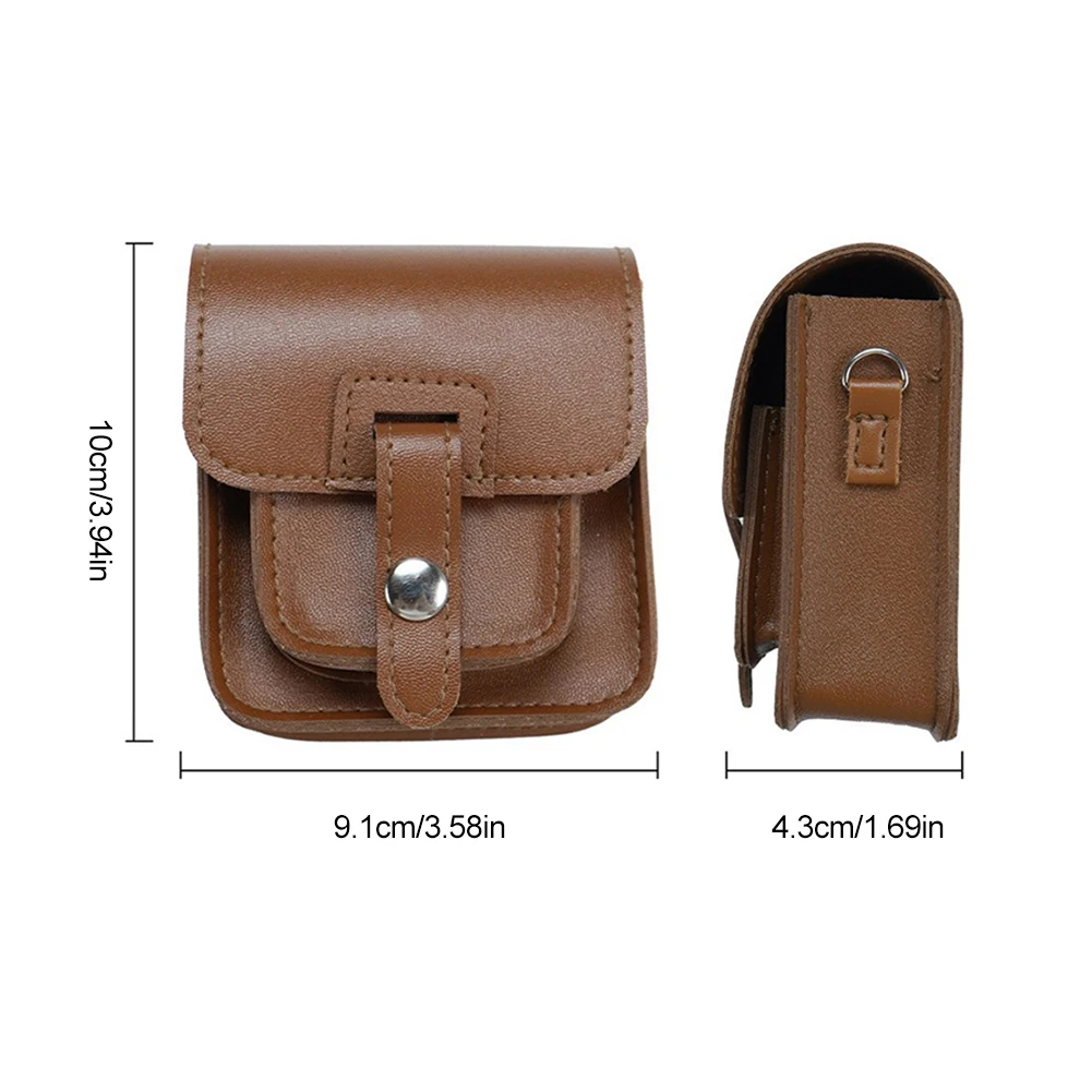 ل Anbernic RG34XXSP وحدة التحكم السفر حقيبة التخزين المضادة للخدش الجلود وحدة التحكم حقيبة واقية مكافحة سقوط في الهواء الطلق رفرف حقيبة التخزين