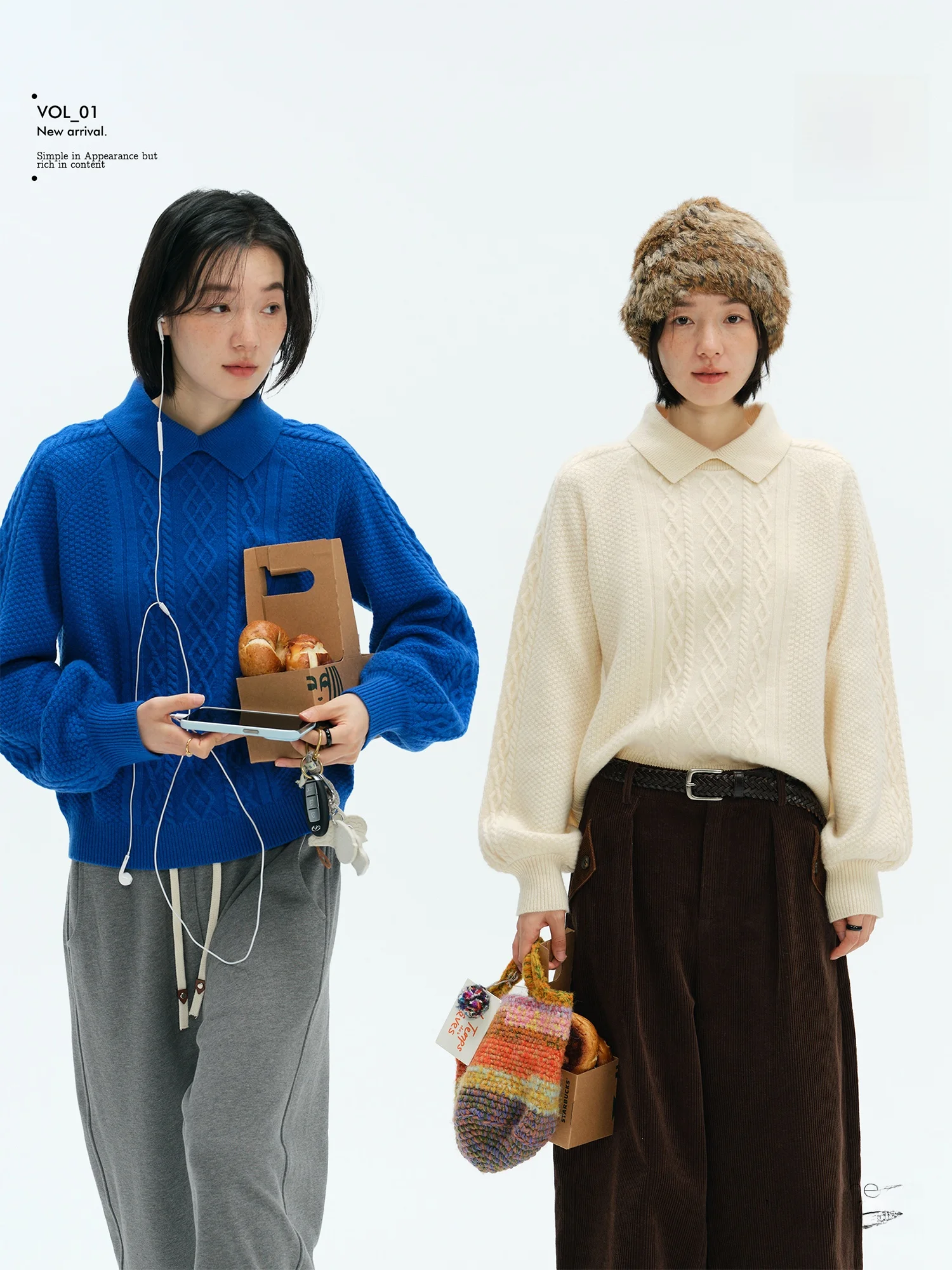 

Теплый повседневный женский свитер из шерсти с воротником-стойкой и рукавами-фонариками, приятный для кожи