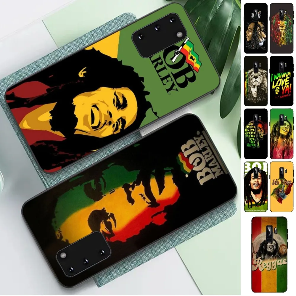 Bob Marley Rasta Lion Phone Case For Samsung S 9 10 20 21 22 23 30 23plus Lite Ultra FE S10lite Fundas