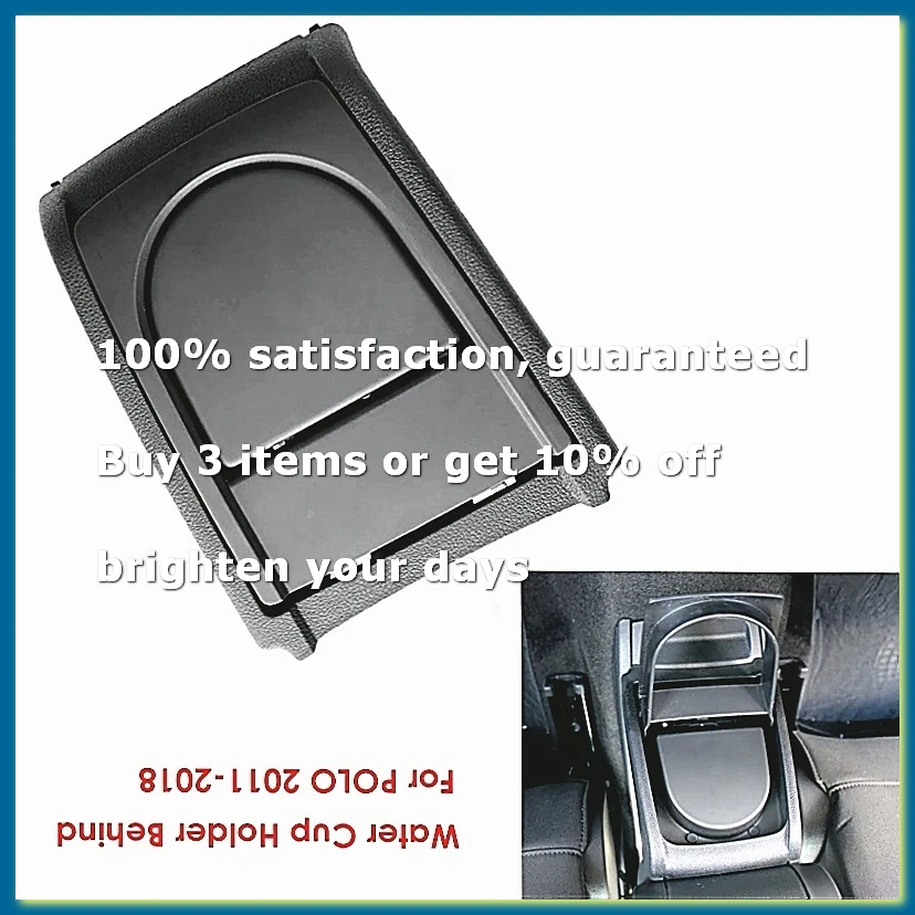 Car Water Cup Holder Behind Central Armchair Beverage Cup Rack for 2011-2018 6RD 862 531 6RD862531