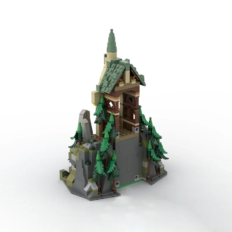 Blocs de Construction Moc modèle de film populaire, pont en bois de jardin, technologie de chalet, brique modulaire, bricolage, jouet de Construction, cadeau