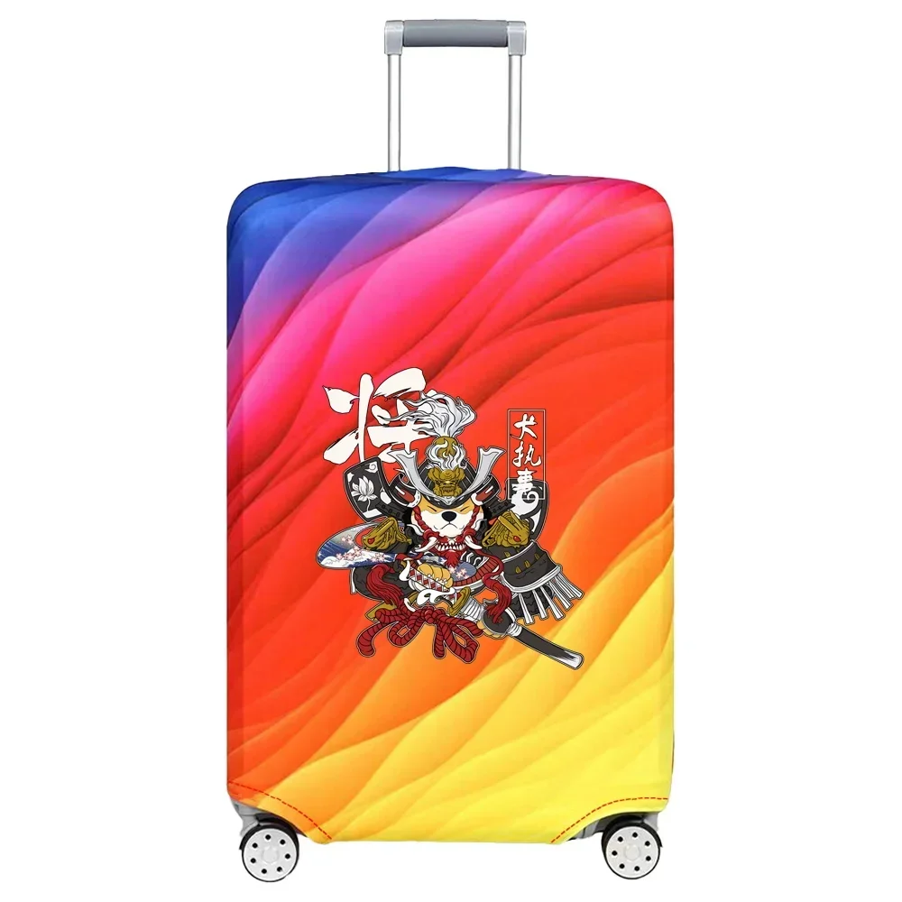 Luggage Cover Suitcase Protector Covers Printing Samurai Series 18-32 Inch Baggage Washable Prevent Scratches Travel Accessories