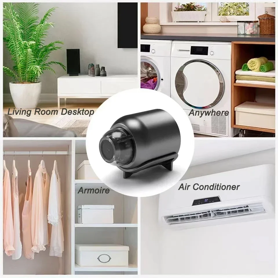 1080P HD Mini WiFi Camera Indoor Safety Security Surveillance Baby Monitor Night Vision Camcorder IP Cam Audio Video Recorder image 4