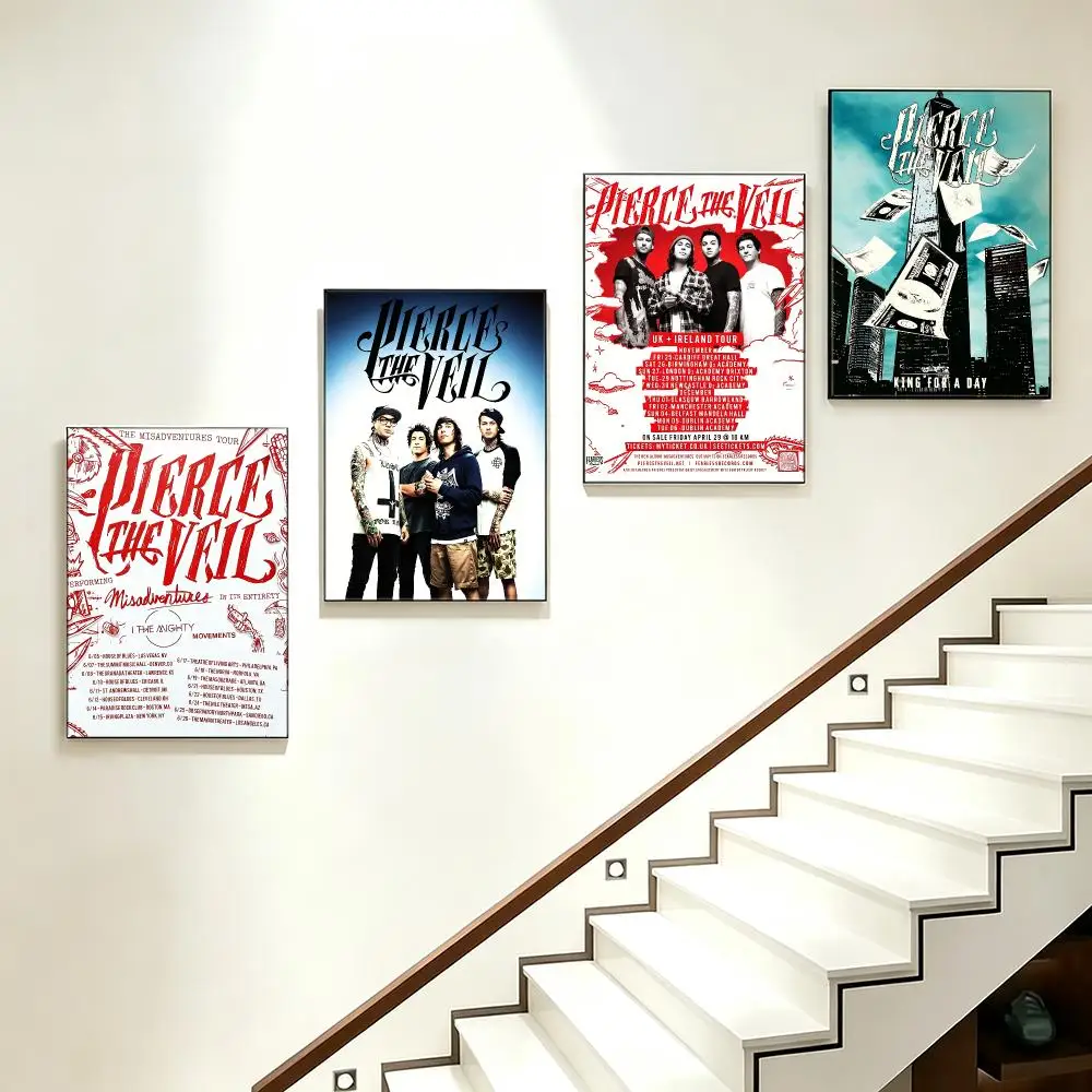 band Pierce The Veil Poster Poster HD  Printing Soothing and Cream Style Home Decor for the Living Room cafes Gift Giving