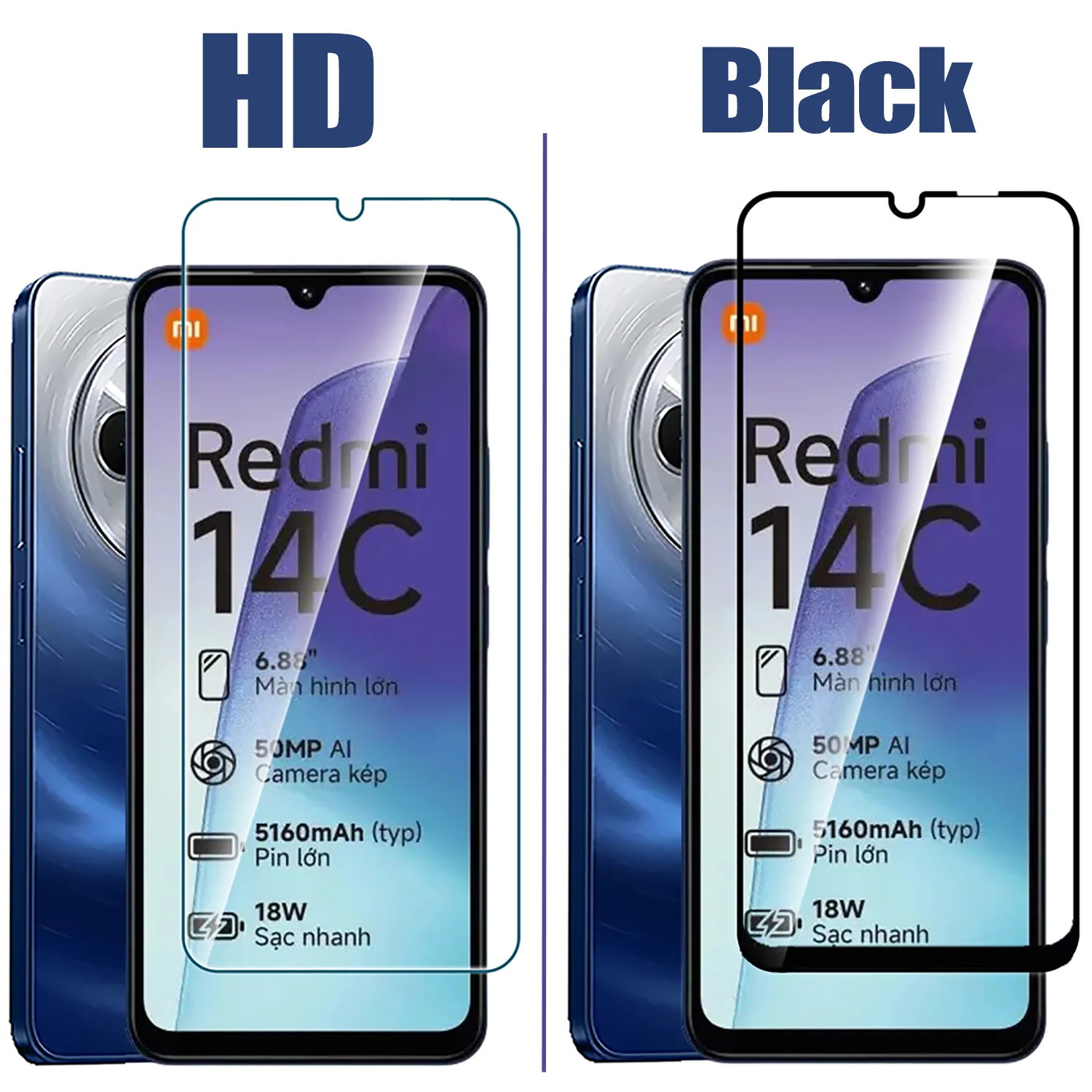 Tempered Glass for Redmi 14C Screen Protector Protective Glass on Xiaomi Redmi 14C 14 C Glass Film