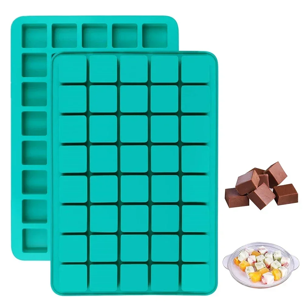 1Piece Square Caramel Candy Silicone Chocolate Truffles Mold Fat Bombs Keto Snacks Ice Cube Fondant Pralines Gummy Jelly Mould