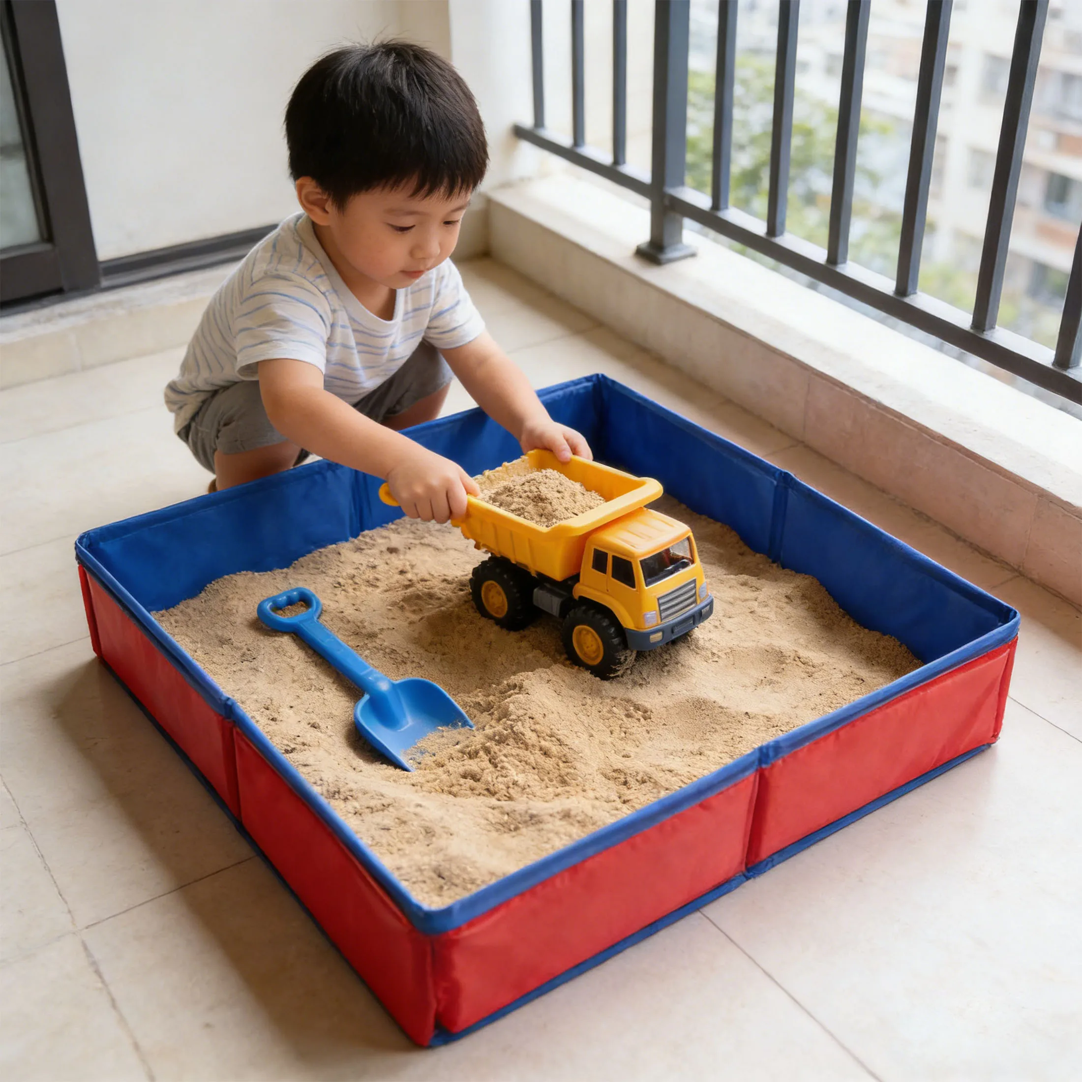 

Sand Table for Kids, Beach Toys Sand Sandbox Sensory Toys for Boys Girl Children Summer Outdoor Activity Sand and Water Table