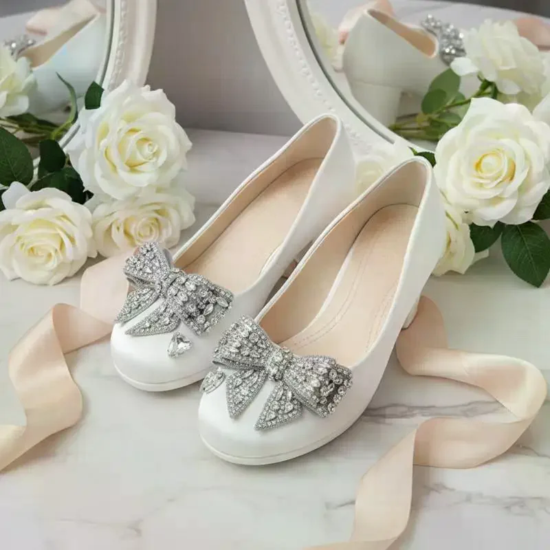 Elegant Bow Shoe Charms with Faux Rhinestones – DIY Decor for  Sandals, Holiday Party Gift Set