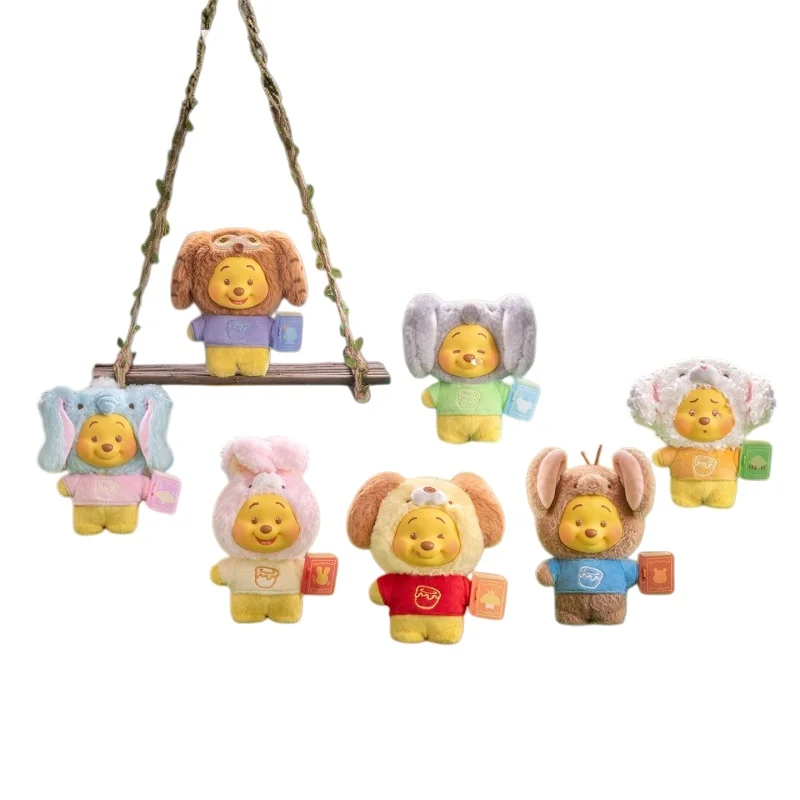 

TOPTOY Disney Winnie слепая коробка виниловая милая сумка кулон аниме пух медведь слепая коробка коллекционные детские игрушки Guess Mystery Box подарки