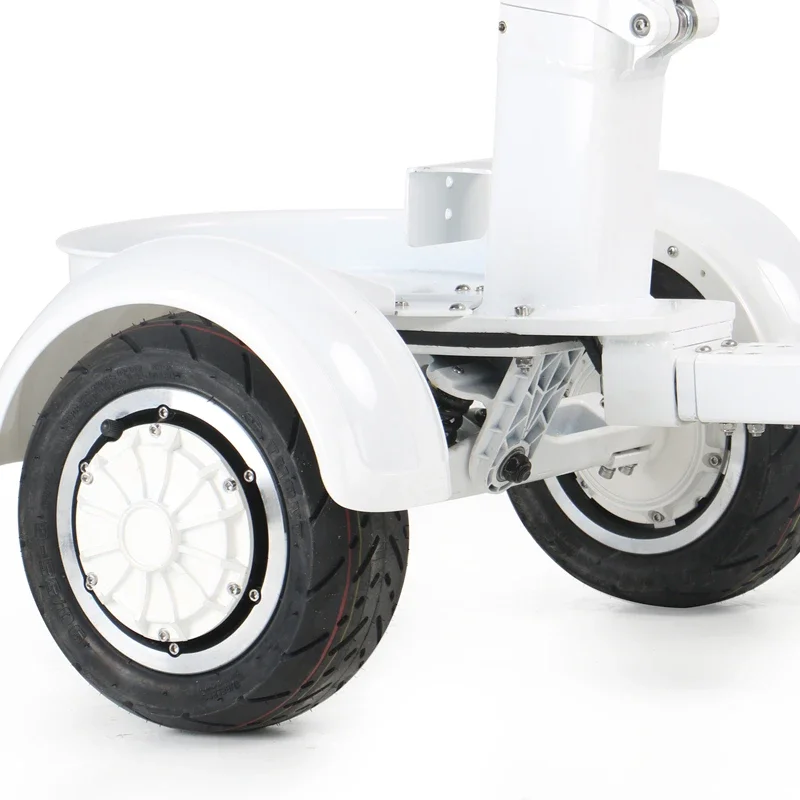 Zusammenklappbarer 4-Rad-Elektroroller, Golfwagen für Erwachsene mit Regenschirm, Doppelmotor, 1000 W x 2 48 V, Off-Road-Mobilitätsroller für Reisen – Detail 15