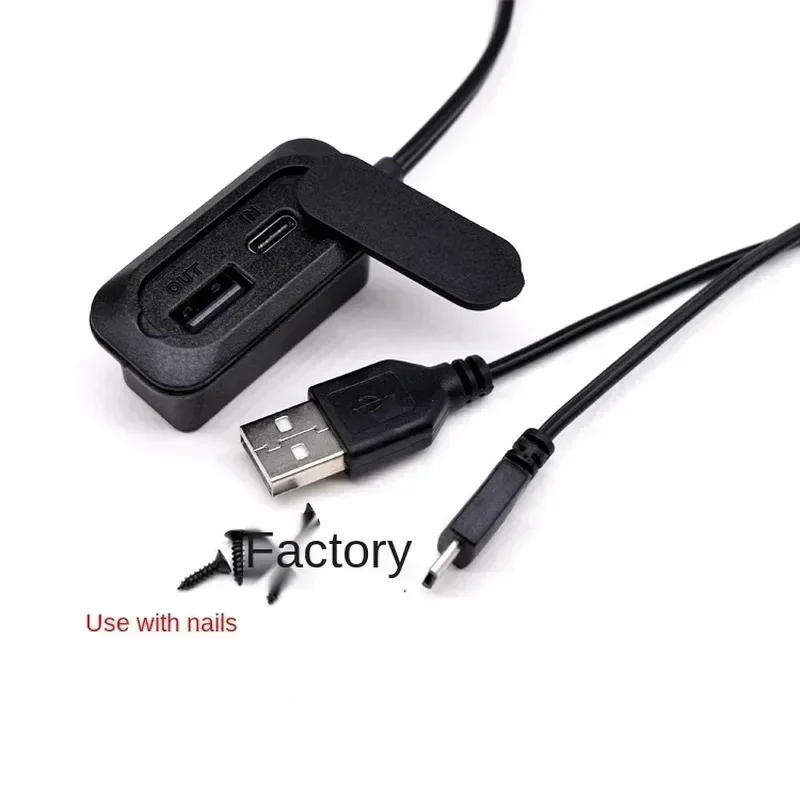 1 stücke Rucksack Externe USB Lade Port Adapter Ladekabel Gepäck USB Lade Zubehör Typ-c Port