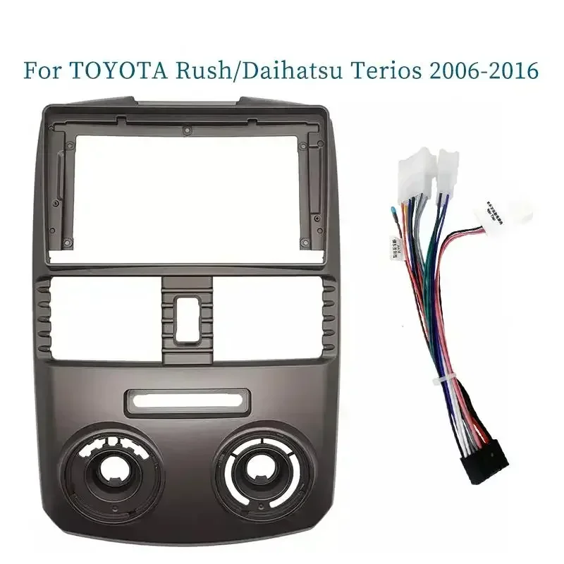 For Toyota Rush Daihatsu Terios 2006-2016 9 Inch Car Frame Fascia Adapter Decoder Android Radio Audio Dash Fitting Panel Kit