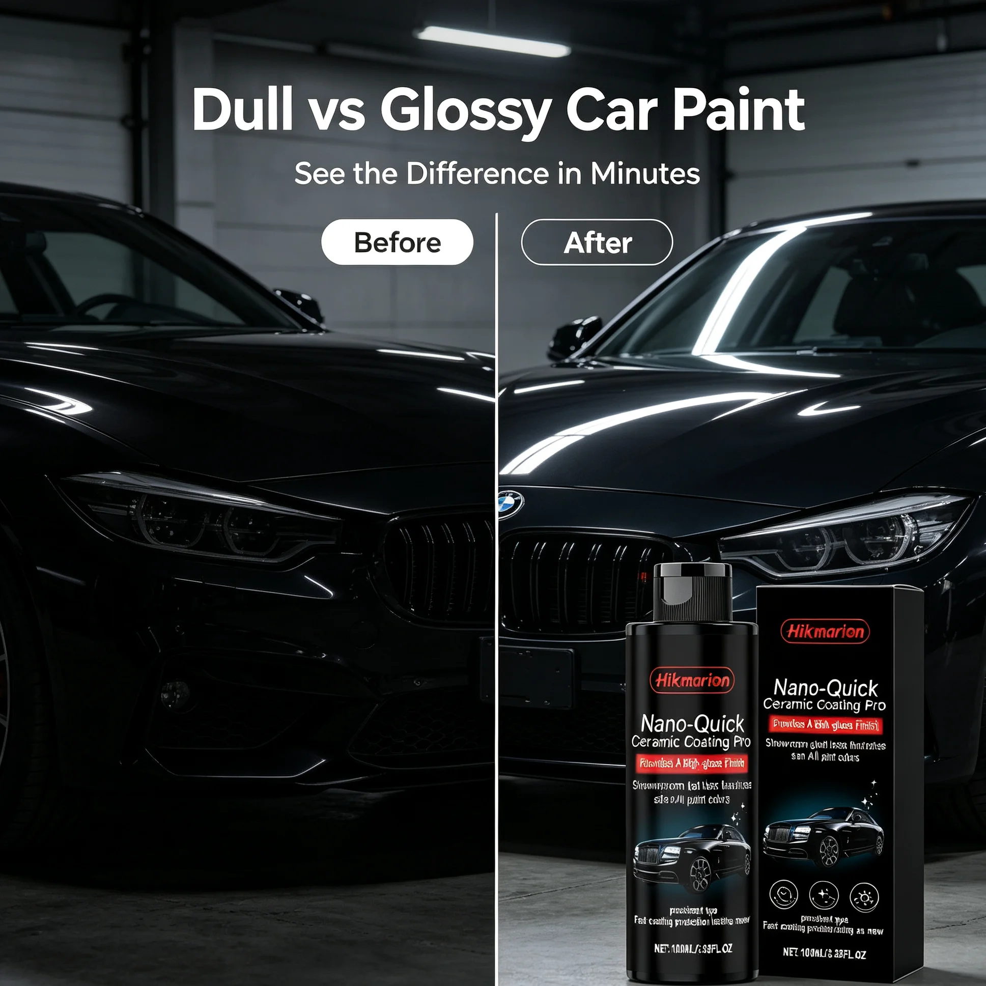 Nano Ceramic Coating Spray Car Paint Crystal Hydrophobic Coating Agent Long Lasting Shine Anti-UV Car Wax Replacement Accessory