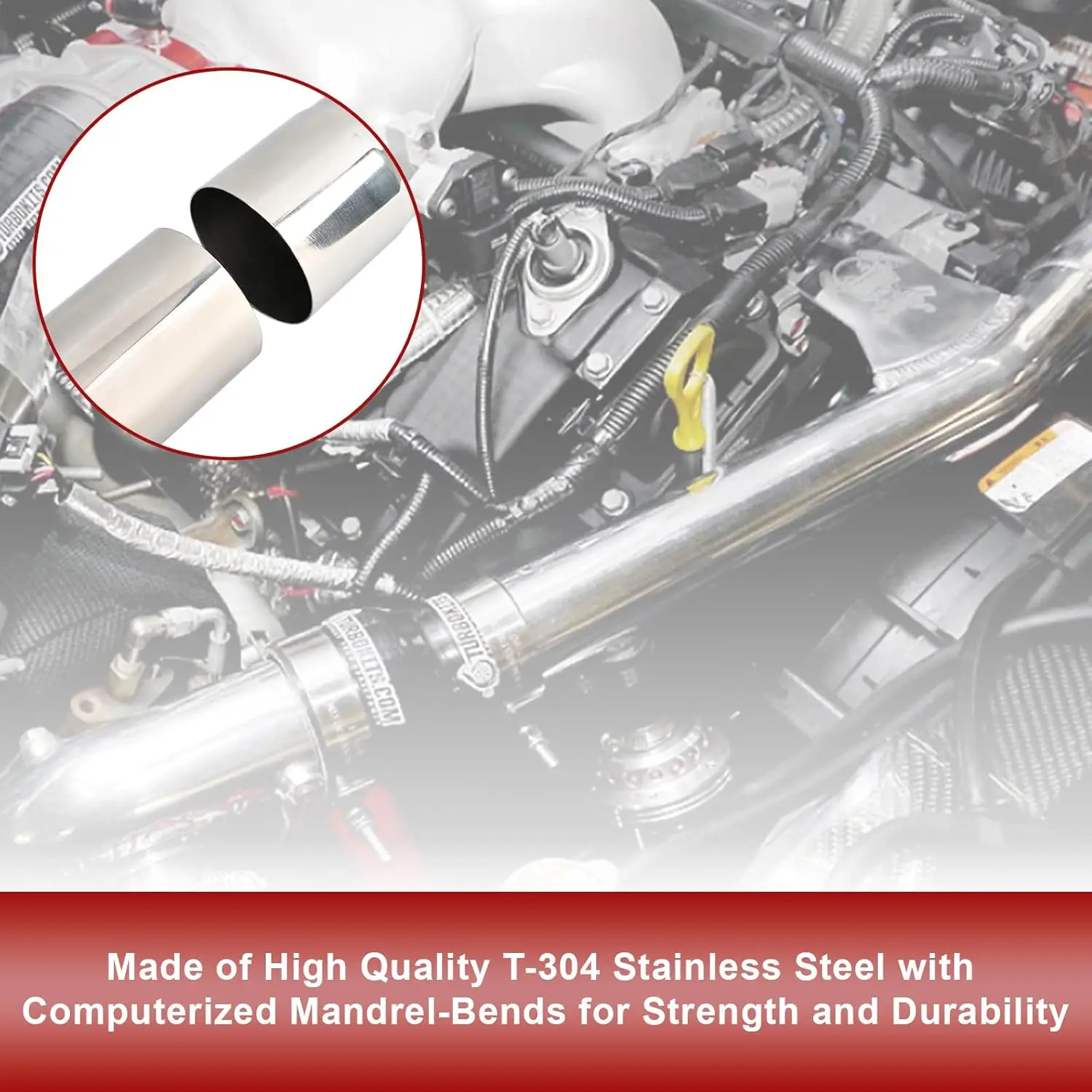 2,25'' Zoll DIY Custom Dorn Auspuffrohr Rohr Industrie Rohr, 48'' Gerade Rohr, 2,25'' OD Gerade & Dorn Biege Rohr