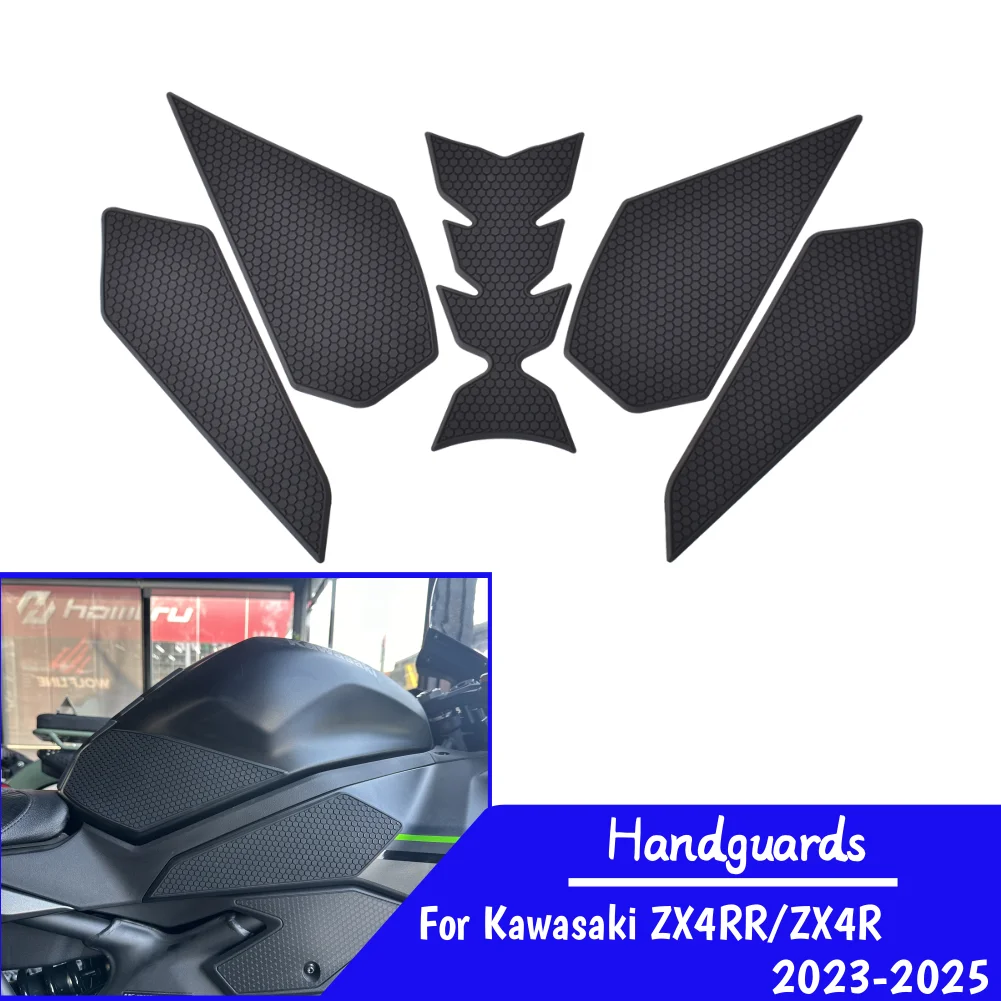 ZX-4R ZX-4RR Tank Pad Stickers Gas Protector For Kawasaki ZX 4RR 4R 2023-2025 ZX4RR ZX4R Motorcycle Kit Knee Protection Stickers