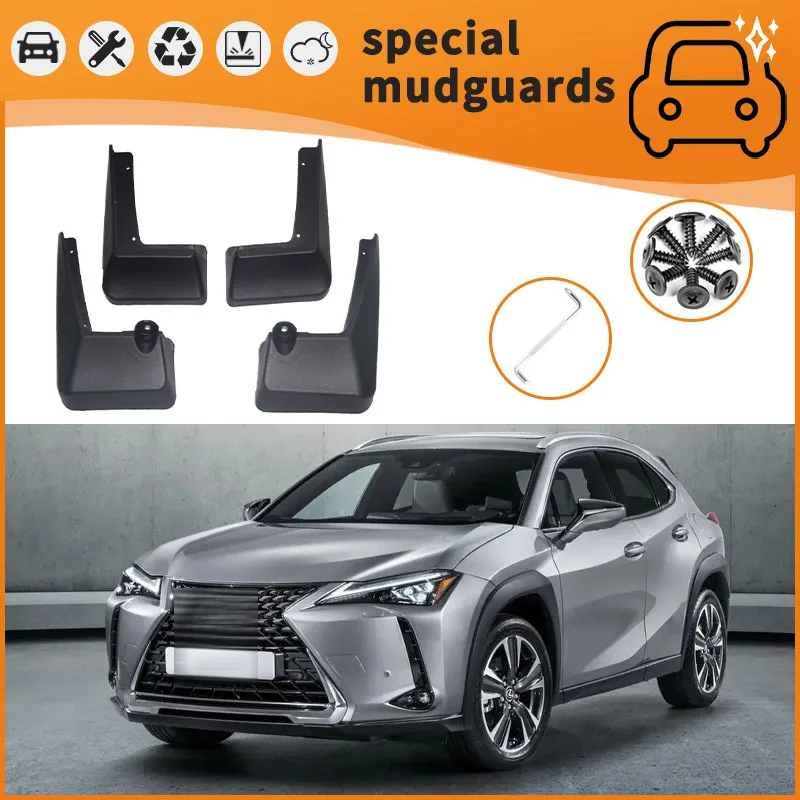 

For Lexus UX 19-22 models Mudguards Fender Mudflaps Front Rear Flares Splash Guards Cover Car Accessorie