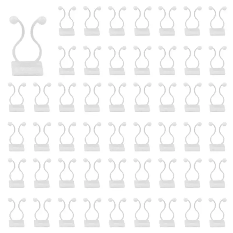 

ABMO 150 шт. невидимый настенный светильник для лоз, зажимы для настенного крепления для скалолазания, для дома, сада, настенный липкий крючок, средний