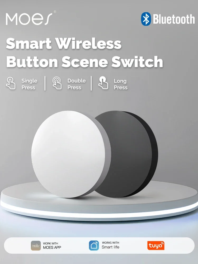 MOES Tuya ZigBee commutateur à clé intelligent télécommande sans fil réglage Mobile liaison multi-scènes commutateur intelligent alimenté par batterie
