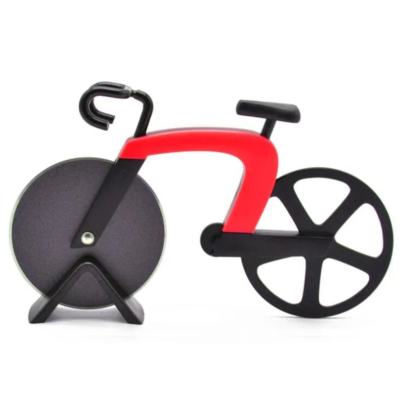 Stainless Steel Bicycle Pizza Cutter Wheel Bike Roller Pizza Chopper Slicer Pizza Cutting Knife Kitchen Tools