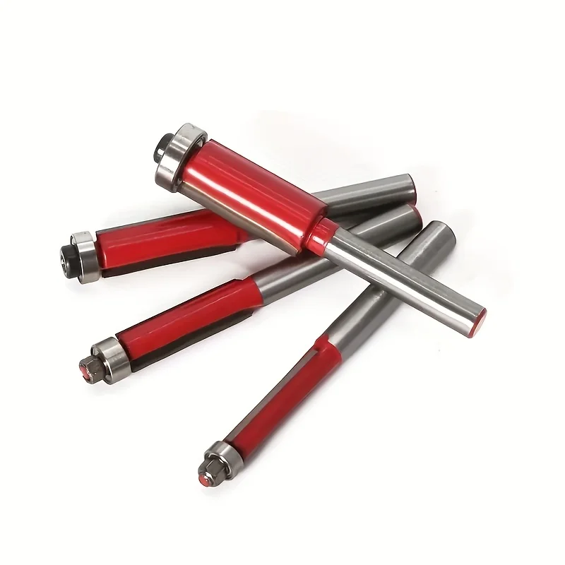 مجموعة لقم توجيه النجارة الفاخرة مكونة من 4 قطع - قطع سلس لللمسة النهائية الاحترافية - مجموعات التشذيب والتفصيل متعددة الاستخدامات #3