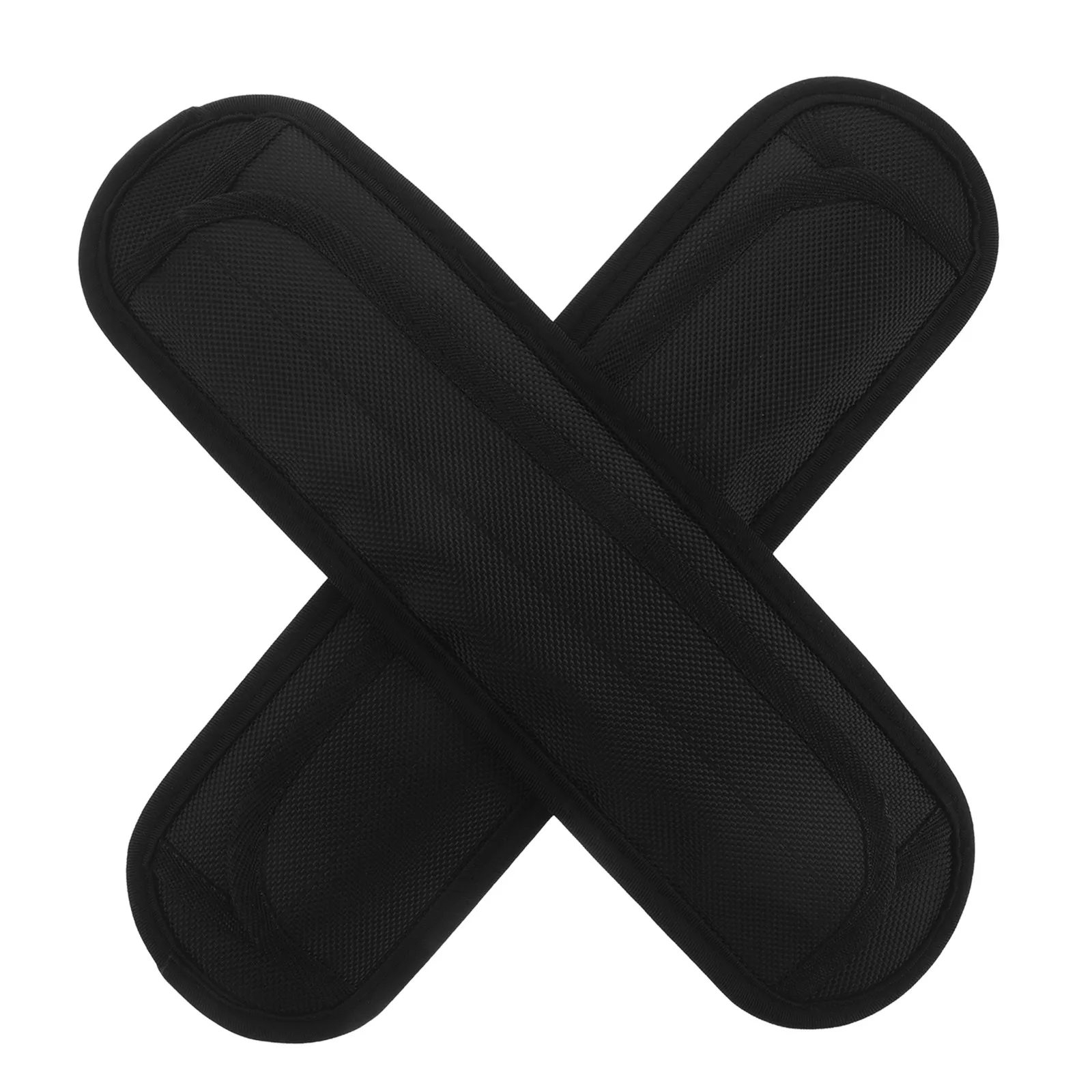 2Pcs Shoulder Strap Pads for Backpack Padded Black Thick Soft Cushion Non-Slip Replacement Shoulder Pad for Laptop Messenger