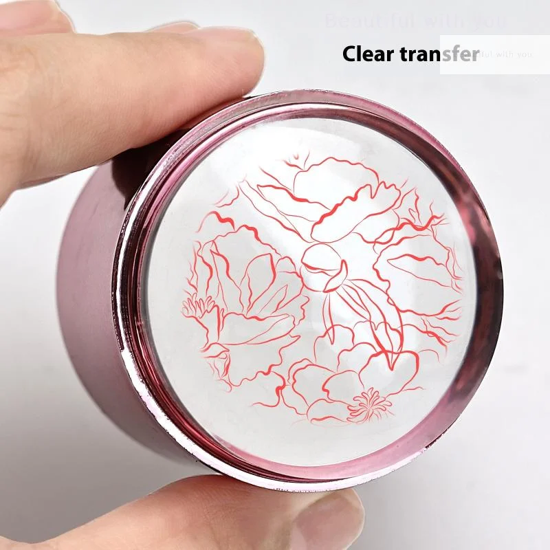 

New Nail Art Stamper With A Nail Scraper Silicone Clear Head Nail Art DIY Manicure Accessories Stamping Template For DIY