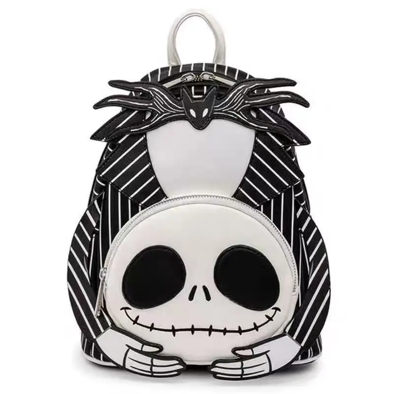 Loungefly Disney Pesadilla Antes de Navidad sin cabeza Jack Skellington Bolso de hombro con doble correa para mujer