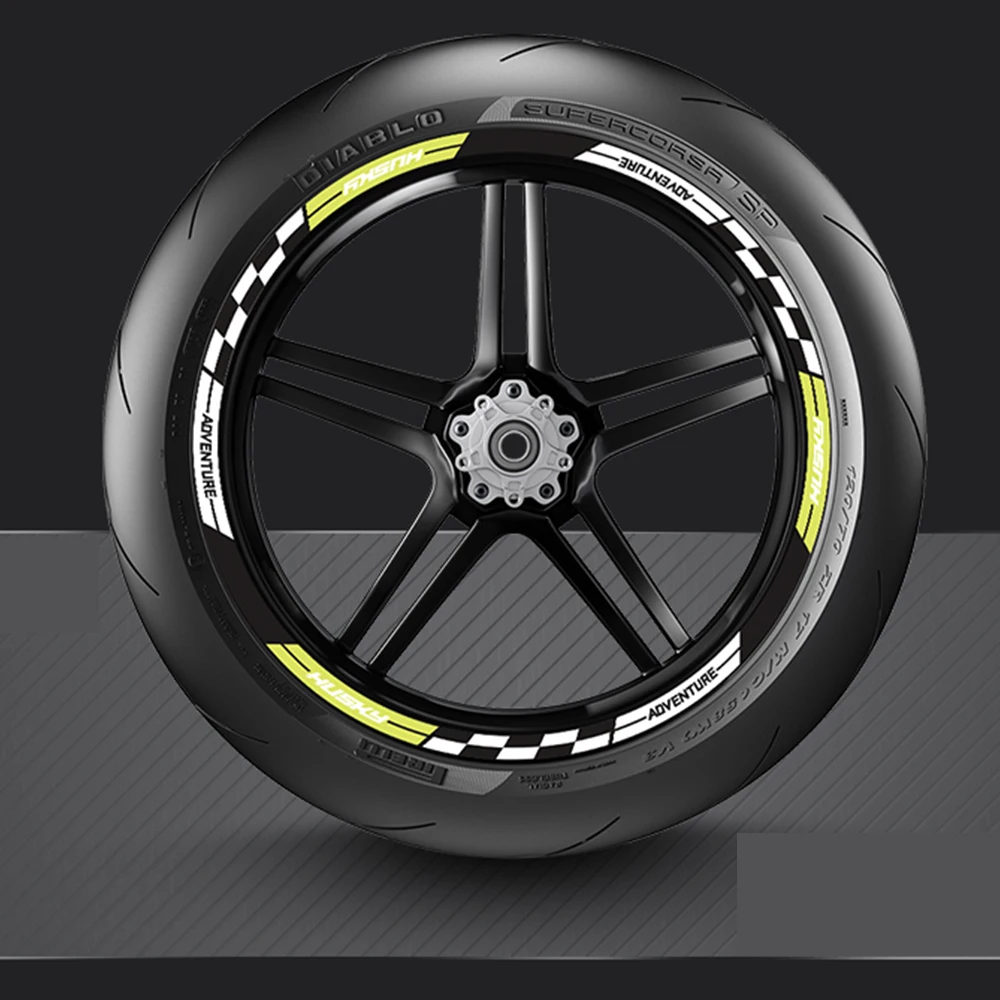 For SYM ADX 300 ADX 300 adx300 2023 2024 Motorcycle Wheel Sticker Wheel Hub Decal Rim Logo Decal Decorative Sticker